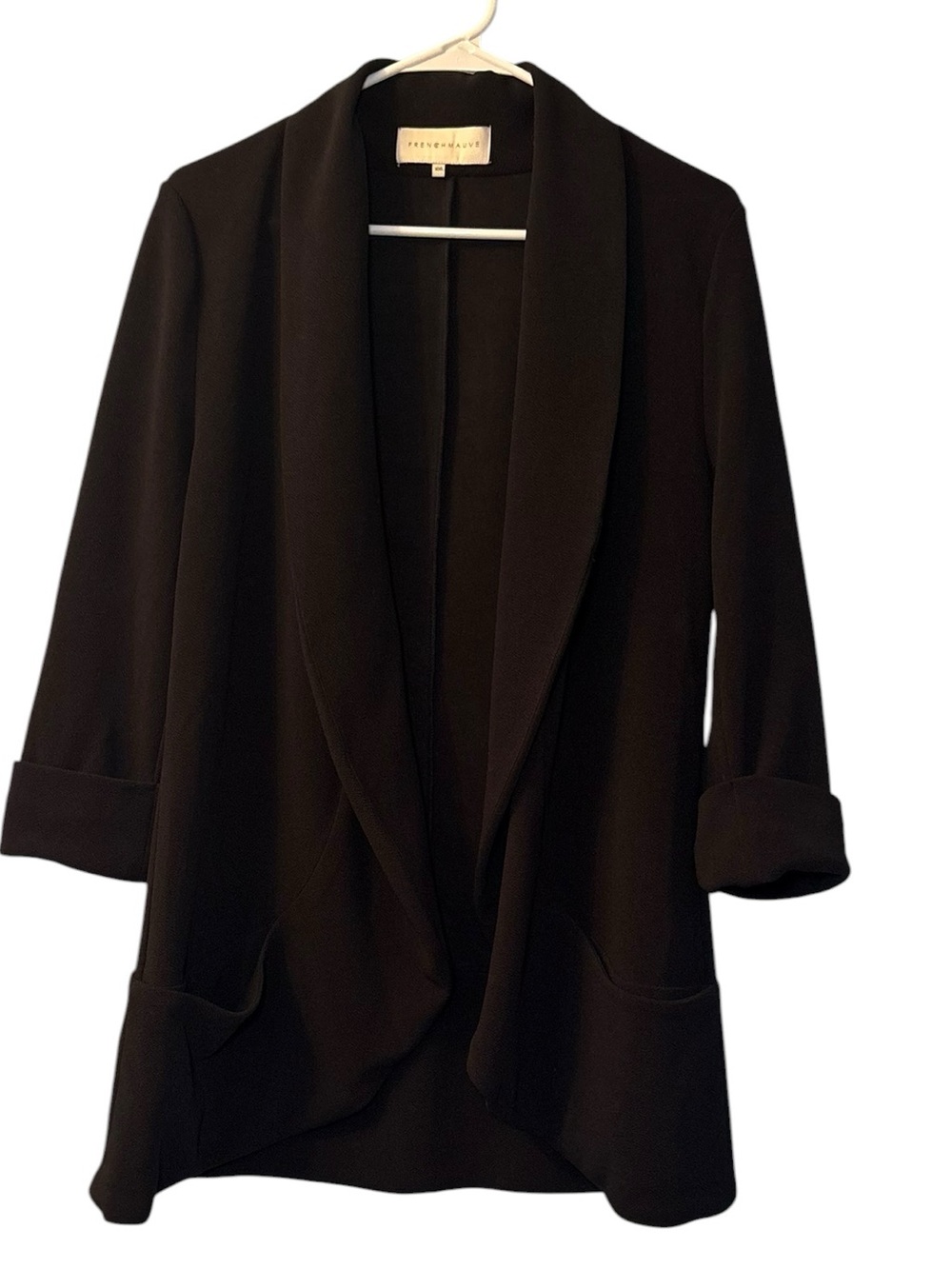 French Mauve Melanie Knit Jacket/blazer Black Size XXL